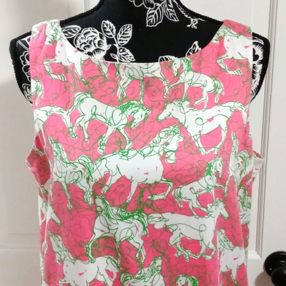 🦄RARE Lilly Pulitzer🦄 - "Hot To Trot" Shift Dress - Picture 7 of 16